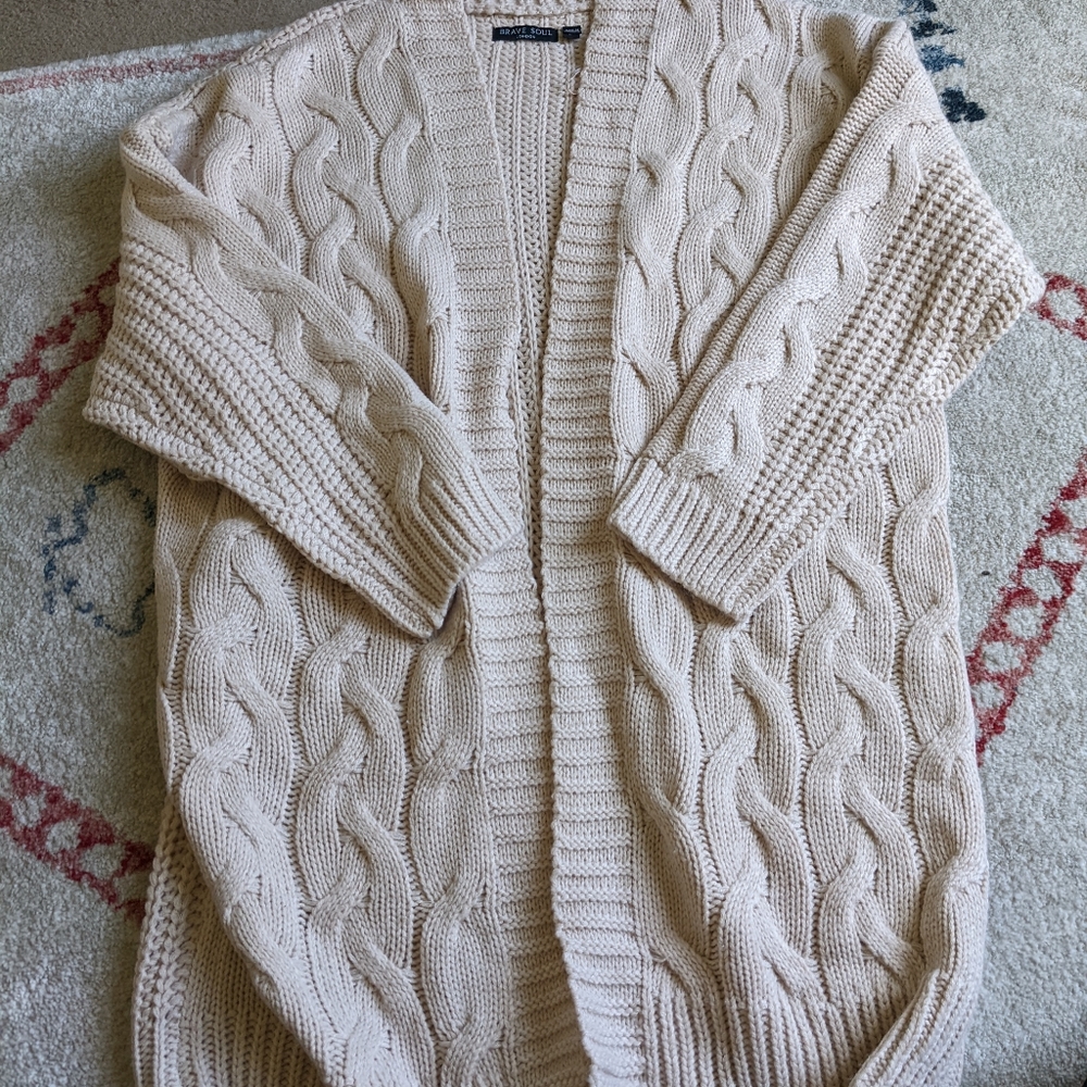 Nasty Gal Cream colored Cardigan